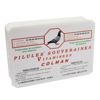 Colman Multivitamine pillen Souveraines (100 pillen). Voor Duiven 