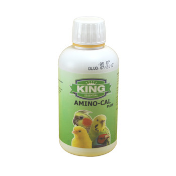King Amino-Cal Plus 250 ml (tonic rijk aan mineralen, sporenelementen en aminozuren). voor Vogels