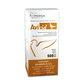 AviMedica Avicid 500 ml (100% natuurlijke preventief tegen spijsverteringsstoornissen)