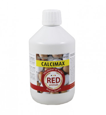 The Red Animals Calcimax 500 ml (calcium, magnesium en vitamines AD3E). Duiven en Vogels