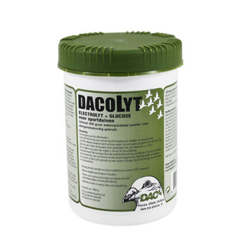 DAC Dacolyt 600 gr. Elektrolyten voor duiven hoge concurrentie.