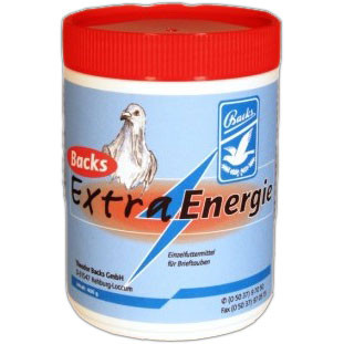 Backs Extra Energie 400 gr (kool hydraten, vitaminen, elektrolyten). duiven producten