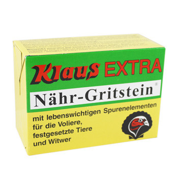 Klaus Grit-Stein Extra 620gr, (afbrokkelende blok verrijkt met jodium, magnesium en plantaardige koolstof)