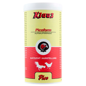 Vitaminen voor hanen: Klaus Picoform 350gr, (uitstekende aanvulling voor hanen en ander pluimvee)