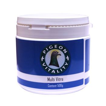Pigeon Vitality MultiVitra 500 gr Super Concentrate, (vitaminen, mineralen en sporenelementen). Duiven & Birds