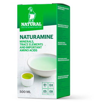Natural Naturamine Oligo Boost 500 ml (Vlucht – Kweek – Rui). Voor duiven en vogels.