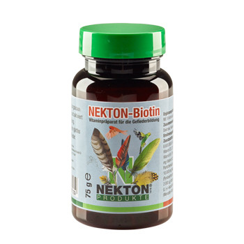 Nekton Biotin 75gr (stimuleert de groei van veren). Voor vogels