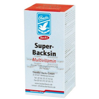 Super-Backsin 500 ml (Multivitamine oplossing); Voor duiven
