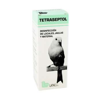 Latac Tetraseptol 250ml (ontsmettingsmiddel volières, kooien en uitrusting)