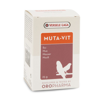 Versele-Laga Muta-Vit 25gr, Mezcla especial de vitaminas, aminoácidos y oligoelementos. Para pájaros de jaula