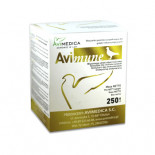 AviMedica AviMune 250 gram (Adenocoli en Salmonella behandeling). Voor duiven en vogels