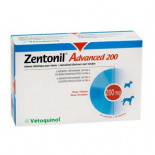 Vetoquinol Zentonil Advanced 200 mg, 30 tabletten (voedingssupplement voor leverfalen). Voor honden.